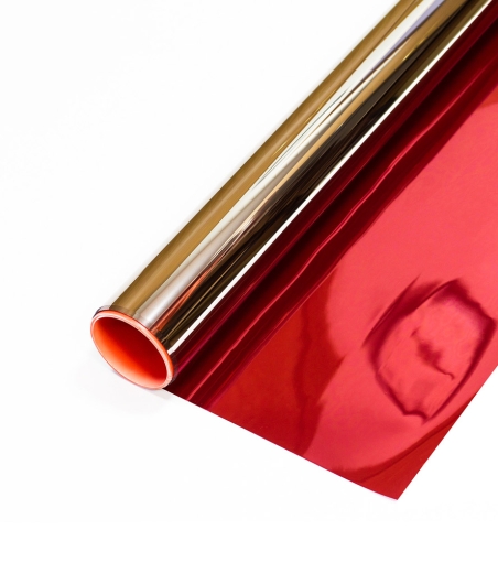 Зеркальная солнцезащитная пленка NOVA red-silver